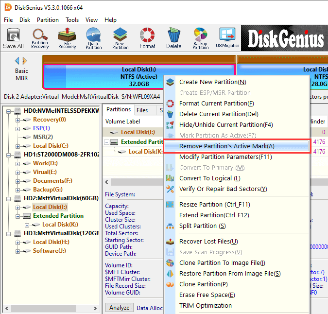 Active Partition