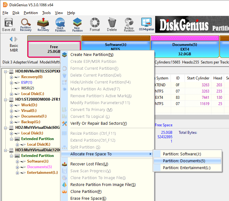 ssd unallocated