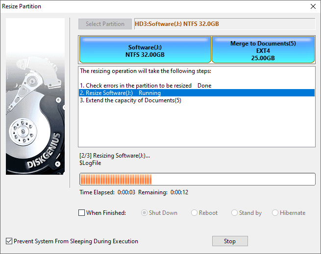 Add Free Space to Partition