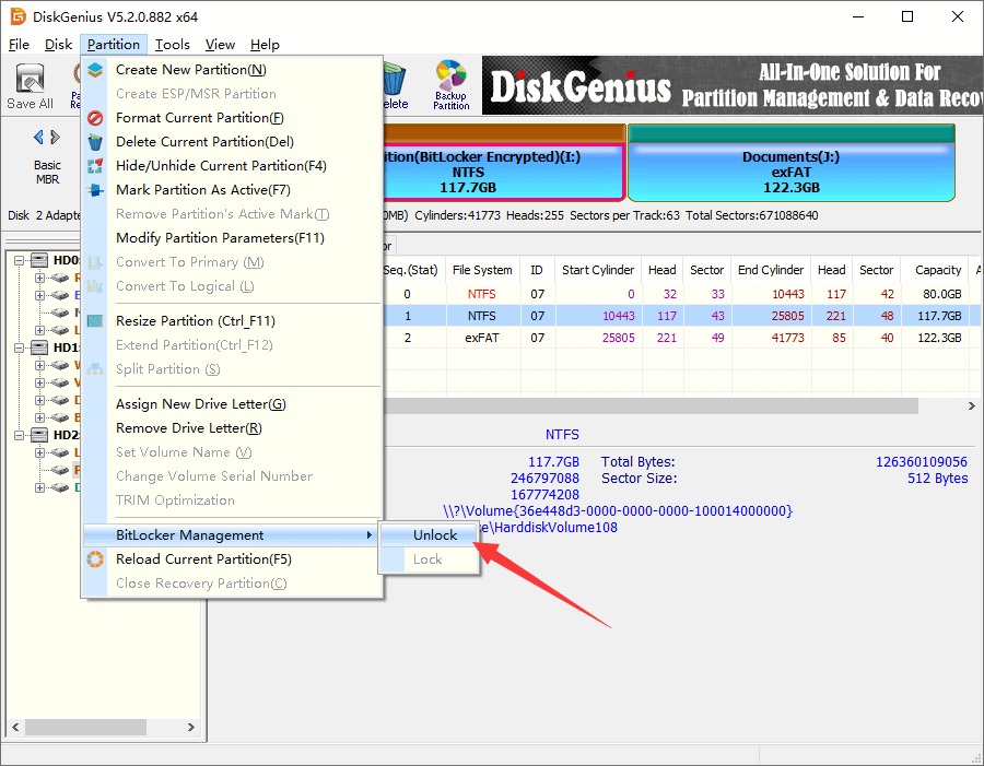 BitLocker data recovery