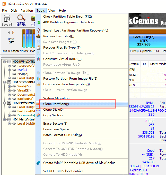 Clone BitLocker drive