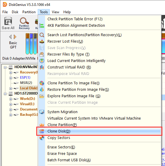 clone hard drive to smaller SSD