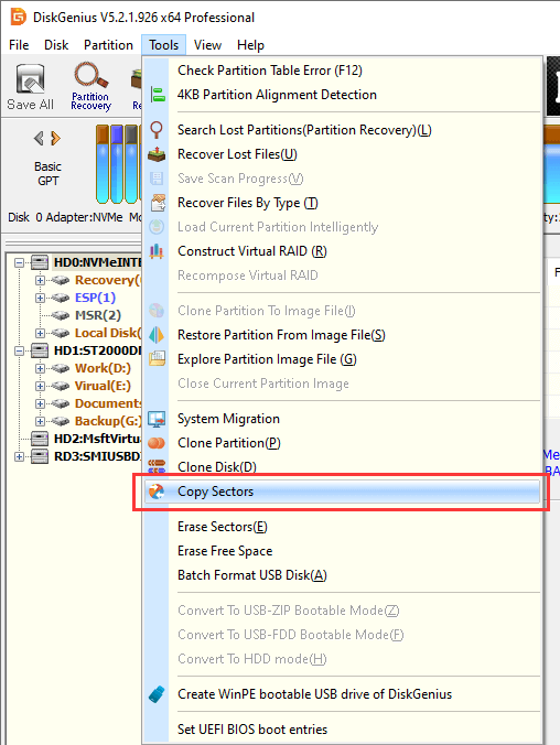 drive is not accessible the parameter is incorrect