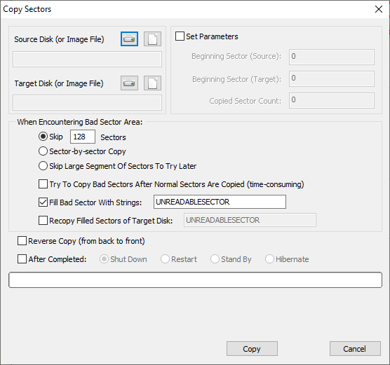 recover data from hard drive with bad sectors