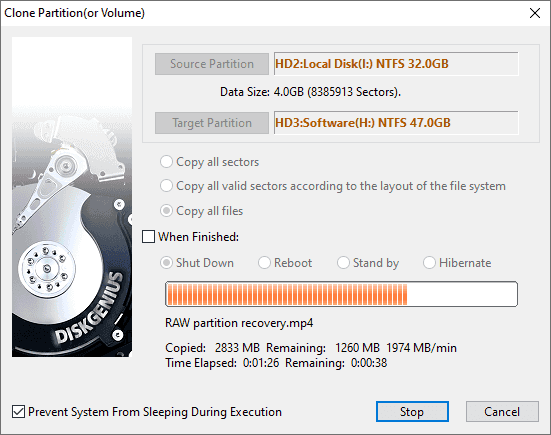 Clone Partition (Copy Partition)