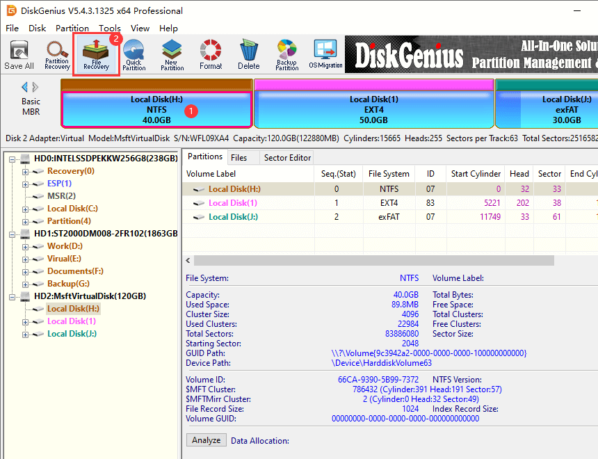 recover data on hard drive