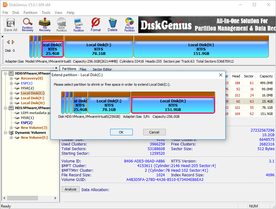 How to extend C drive 