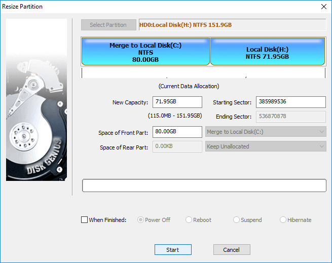 How to extend C drive 