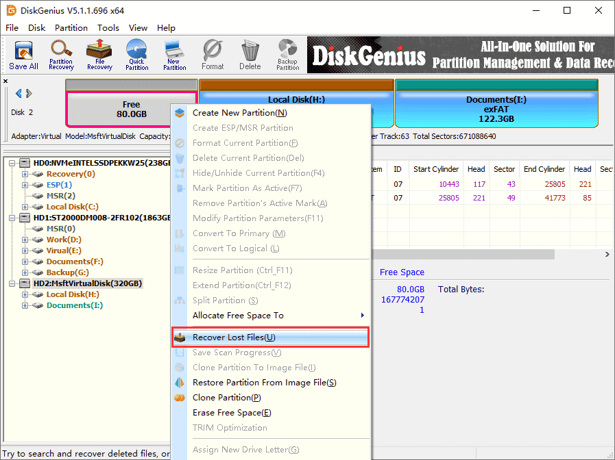 Recover Unallocated Partition