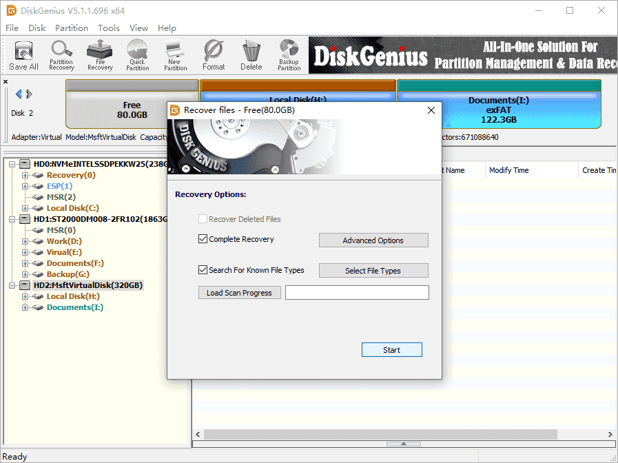 external hard drive unallocated