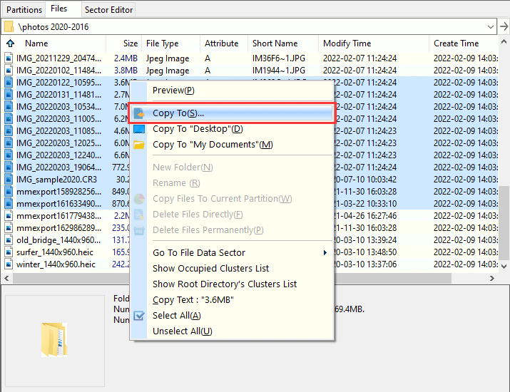 Lost Partition Recovery