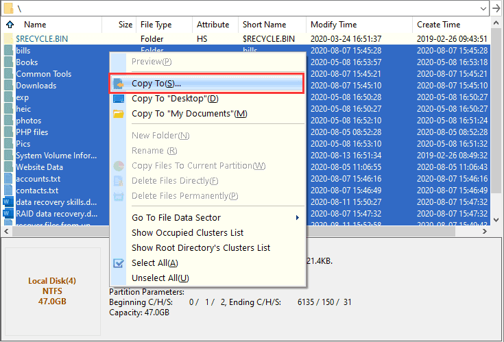 Partition Recovery