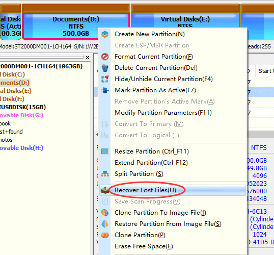 Recover Lost Data with DiskGenius