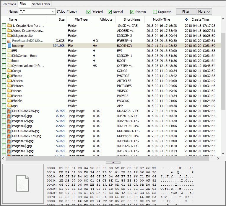 Recover Lost Data with DiskGenius