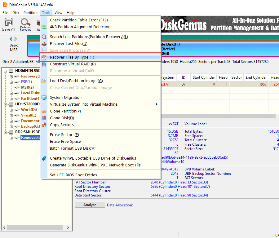 Camera photo recovery