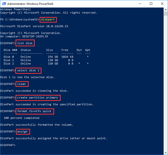 how to do partition in Windows 10