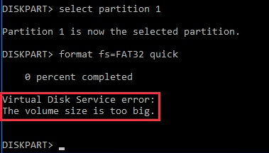 Virtual Disk Service Error