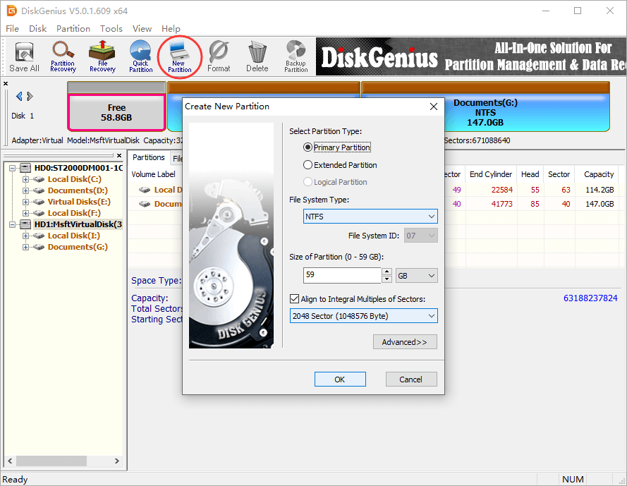 Virtual Disk Service Error