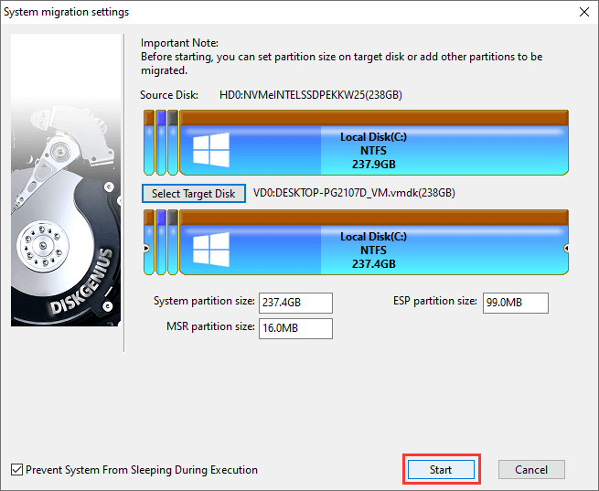 Virtualize Windows System into VMware Virtual Machine