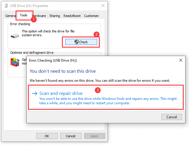 Windows was unable to complete the format